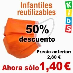 Oferta mascarillas infantiles resutilizables